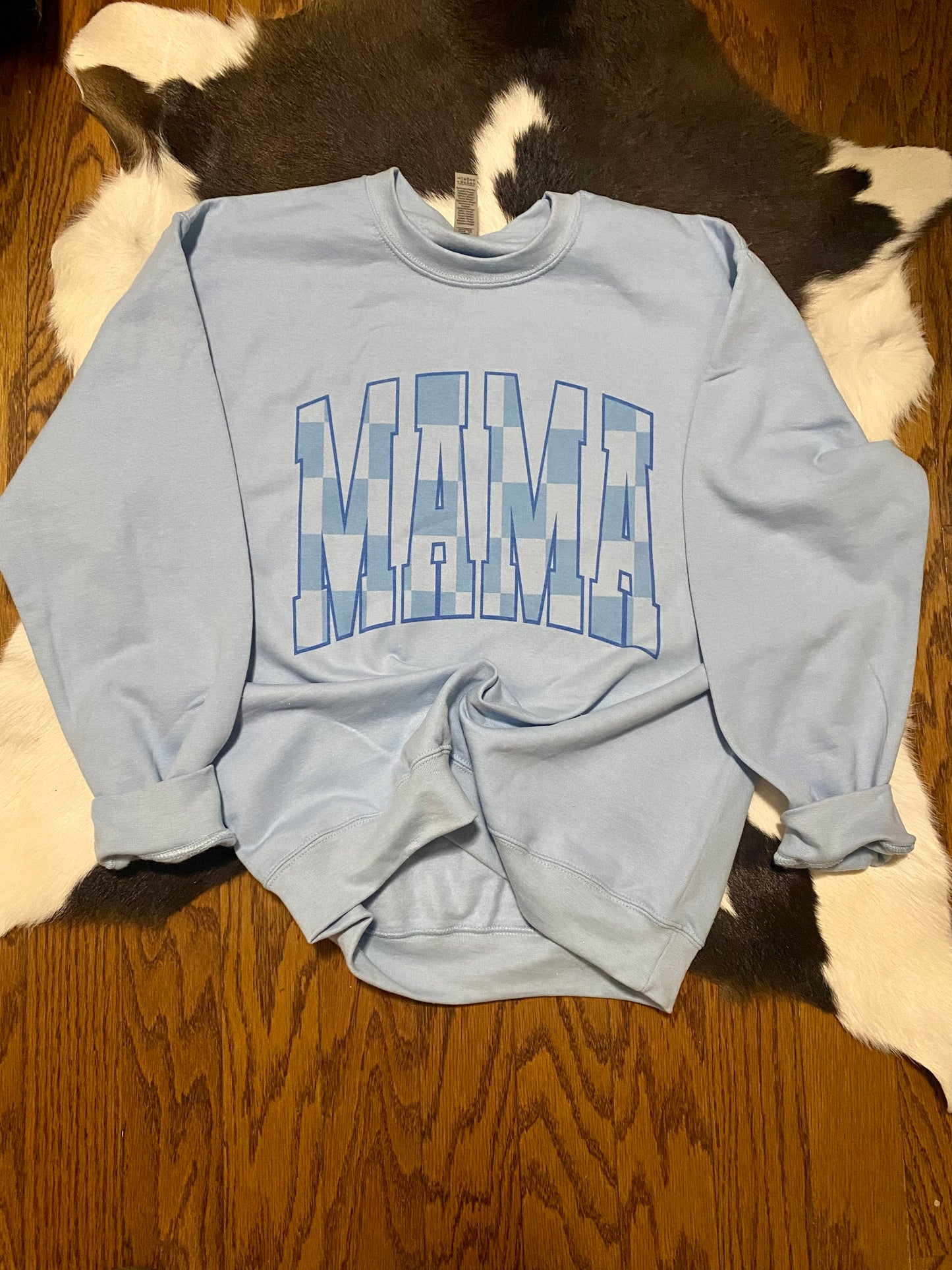 Mama checkered sweatshirt