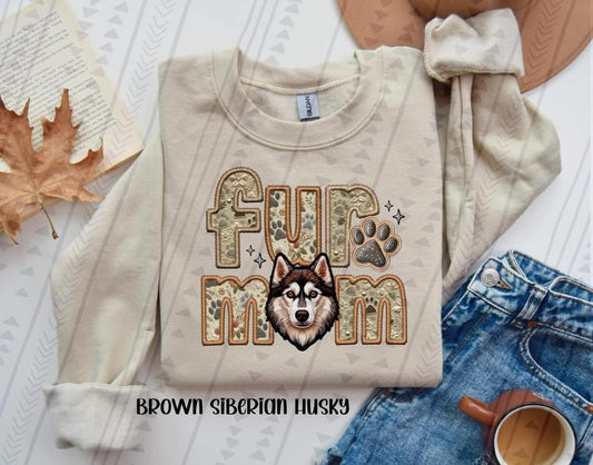 Fur mom Brown Siberian Husky