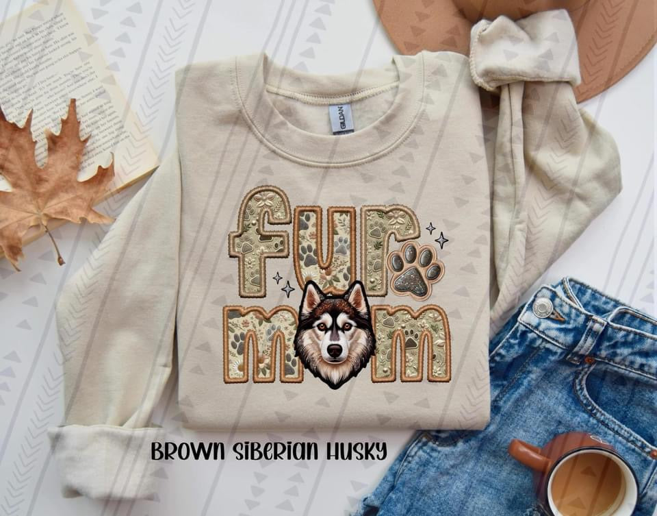 Fur mom Brown Siberian Husky