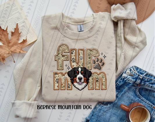Fur mom Bernese Mountain Dog