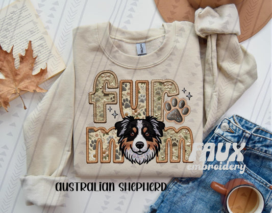 Fur mom Australian Shepherd