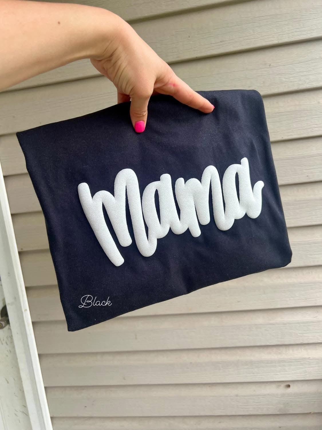 SUMMER SALE ENDS 5/31 Glitter Puff Mama (Custom) Comfort Color Tee