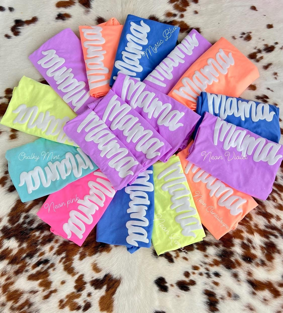 SUMMER SALE ENDS 5/31 Glitter Puff Mama (Custom) Comfort Color Tee