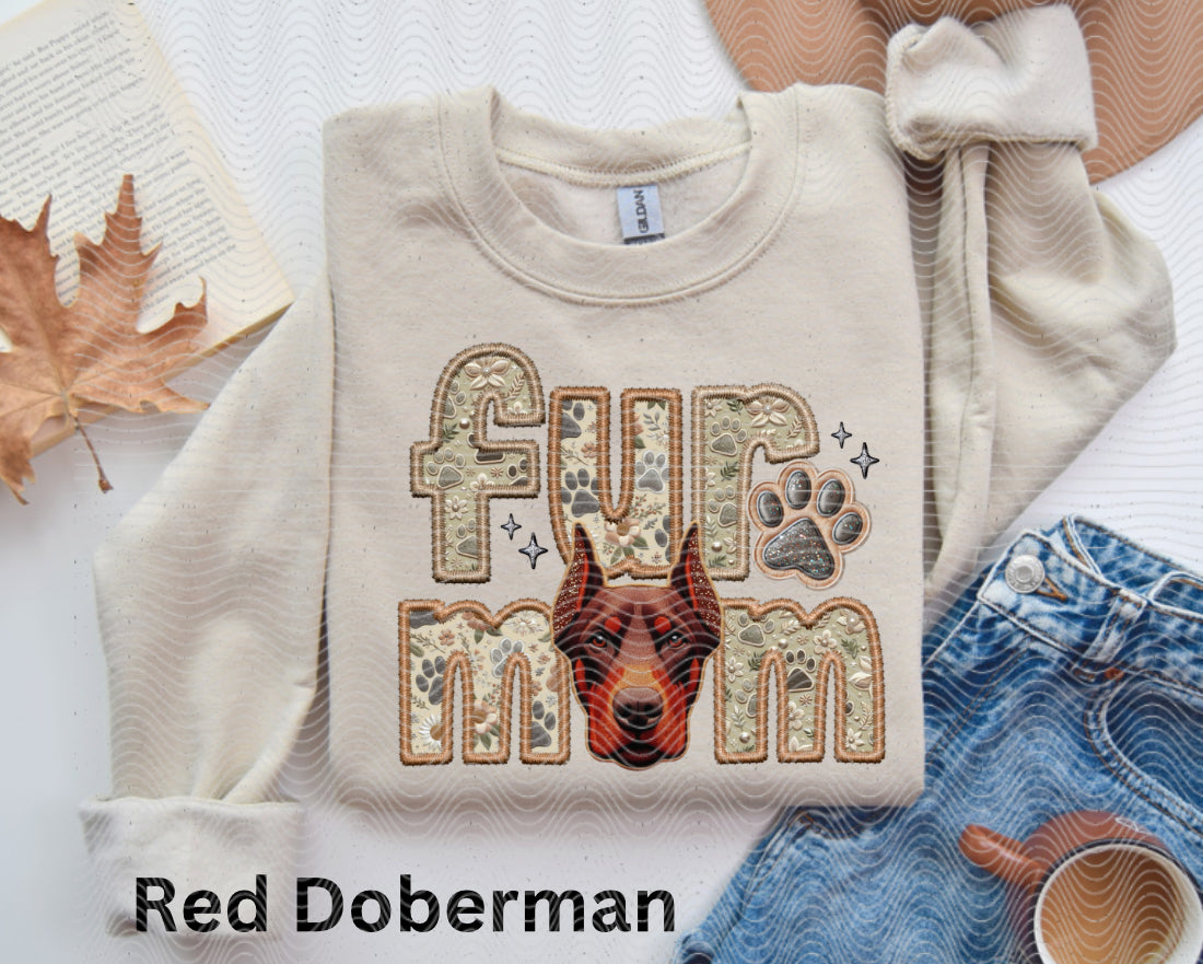 Fur mom Red Doberman