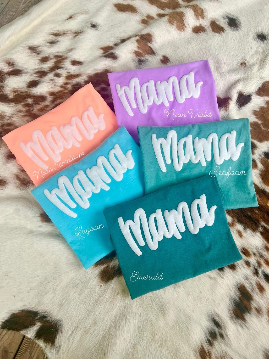 SUMMER SALE ENDS 5/31 Glitter Puff Mama (Custom) Comfort Color Tee