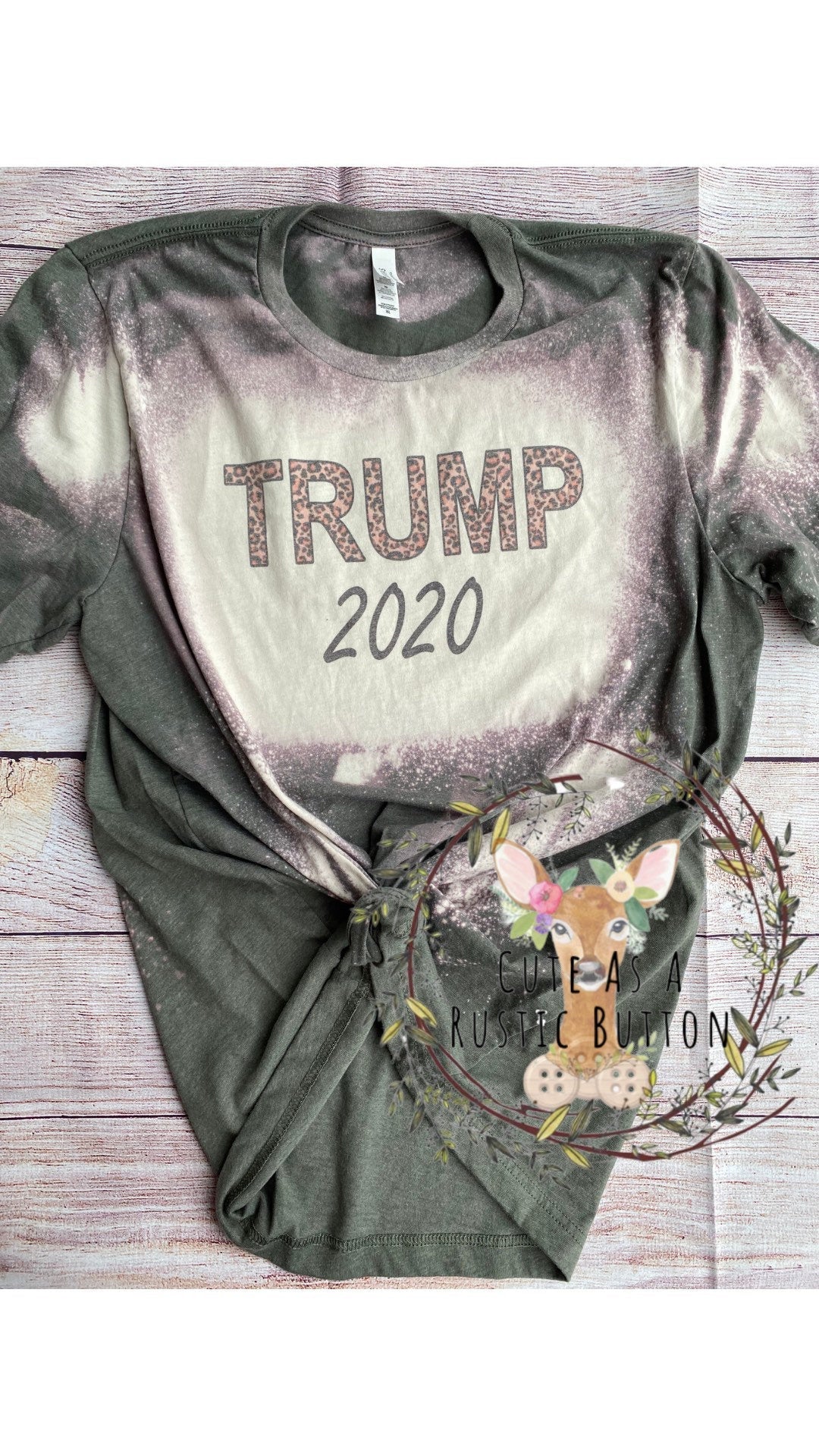 Leopard Trump 2020, leopard Bella canvas bleached, bleached shirt, bleached Bella Shirt, bleach shirt, Trump 2020, President Shirt