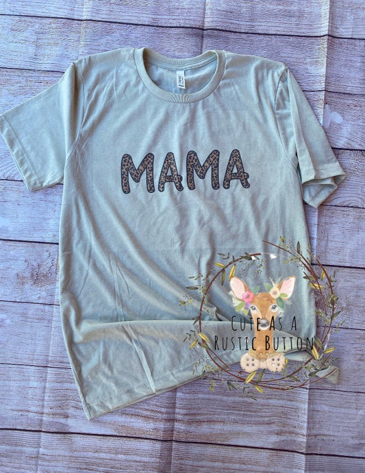 Leopard Mama | Mama Tee | Cheetah Mama | Mama Shirt | Mom shirt | Mother’s Day | New Mama | Mama