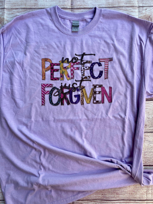 Not Perfect | Just Forgiven | Sublimation Tee | Tshirt