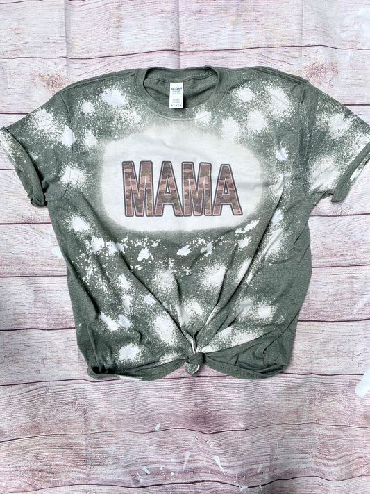 Camo Mama | Bleach Camo Mama | Bleach Tee | Bleach Shirt | Camouflage Mama | Bleached Shirt