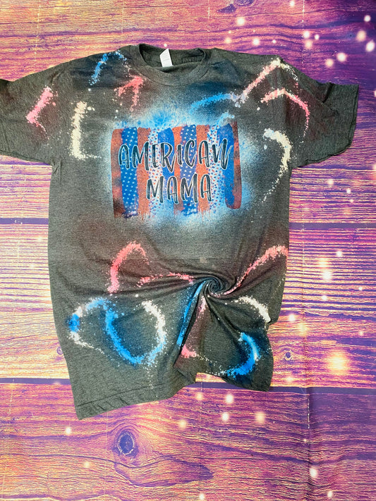 American Mama reverse tie dye Tee