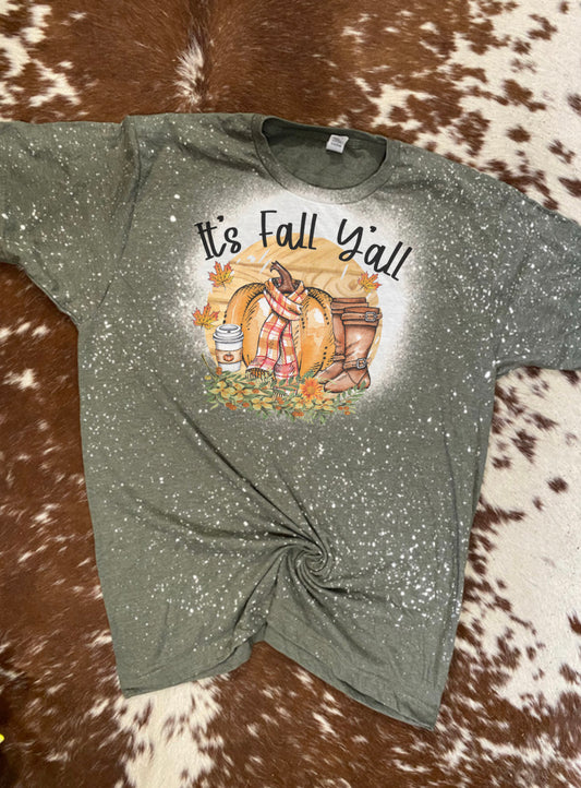 It’s Fall Y’all Bleach Tee