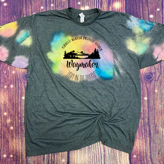 Waymaker reverse tie dye Tee