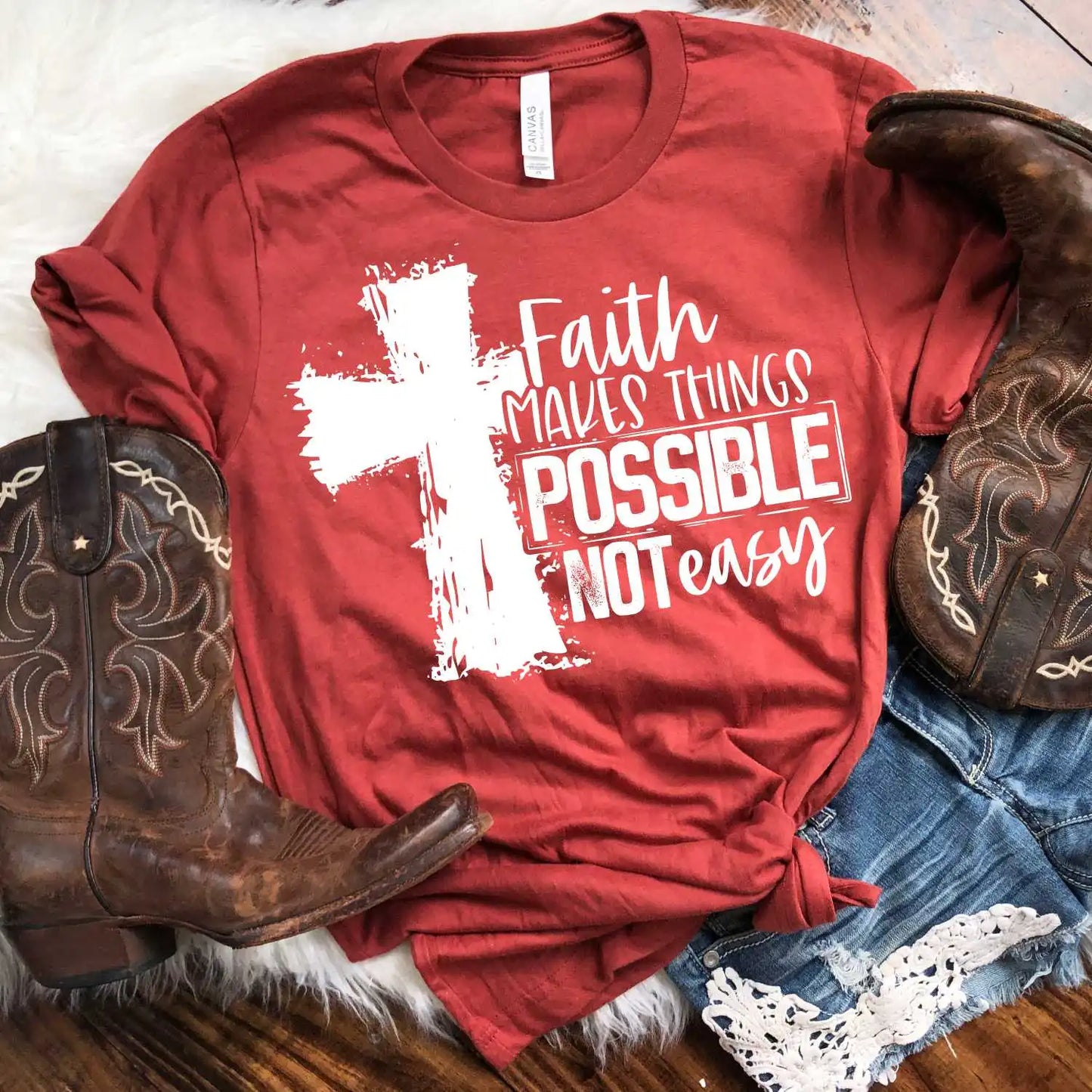 Sale tees Faith makes things Possible