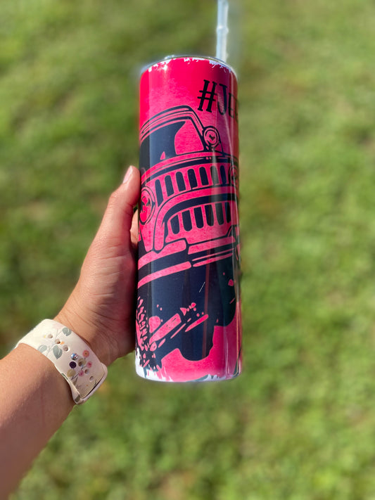 Jeep Life Pink Tumbler