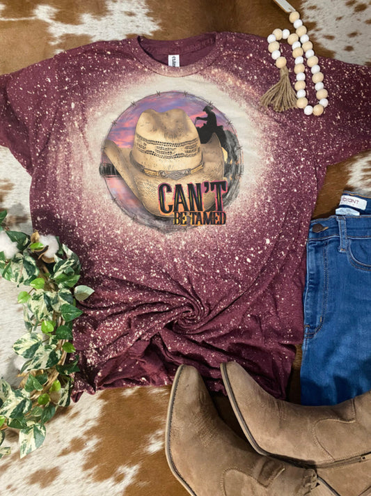 Can’t Be Tamed Western Bleach Tee