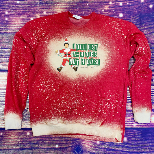 Nuthouse Christmas Bleach Sweatshirt