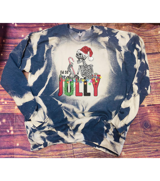 Freaking Jolly Christmas Bleach Sweatshirt