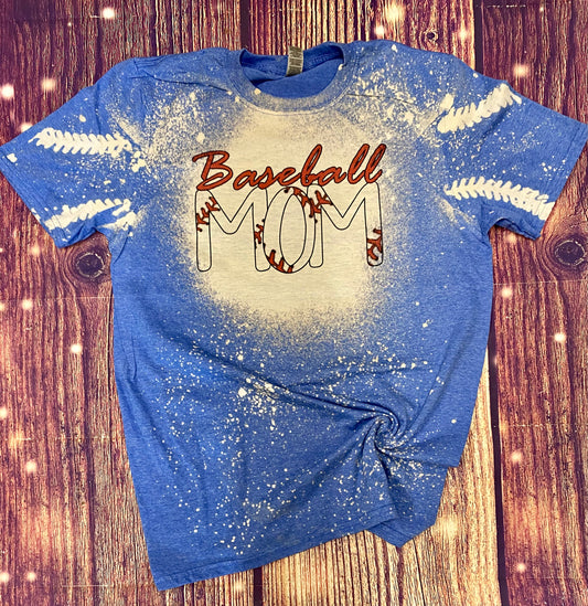 BaseBall Mom Bleached Shirt