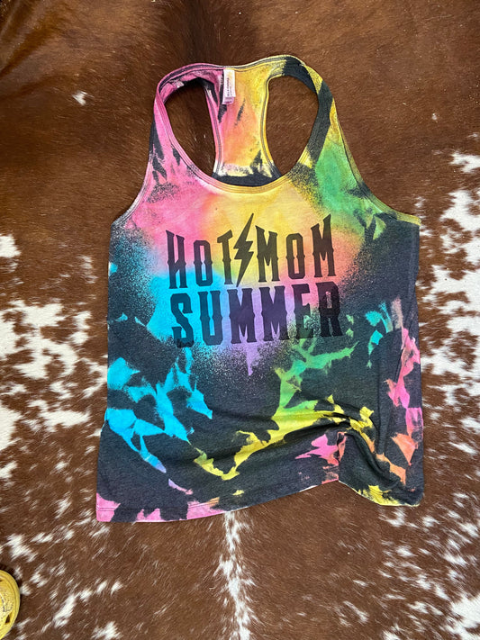 Hot Mom Summer Reverse Tie Dye Tank