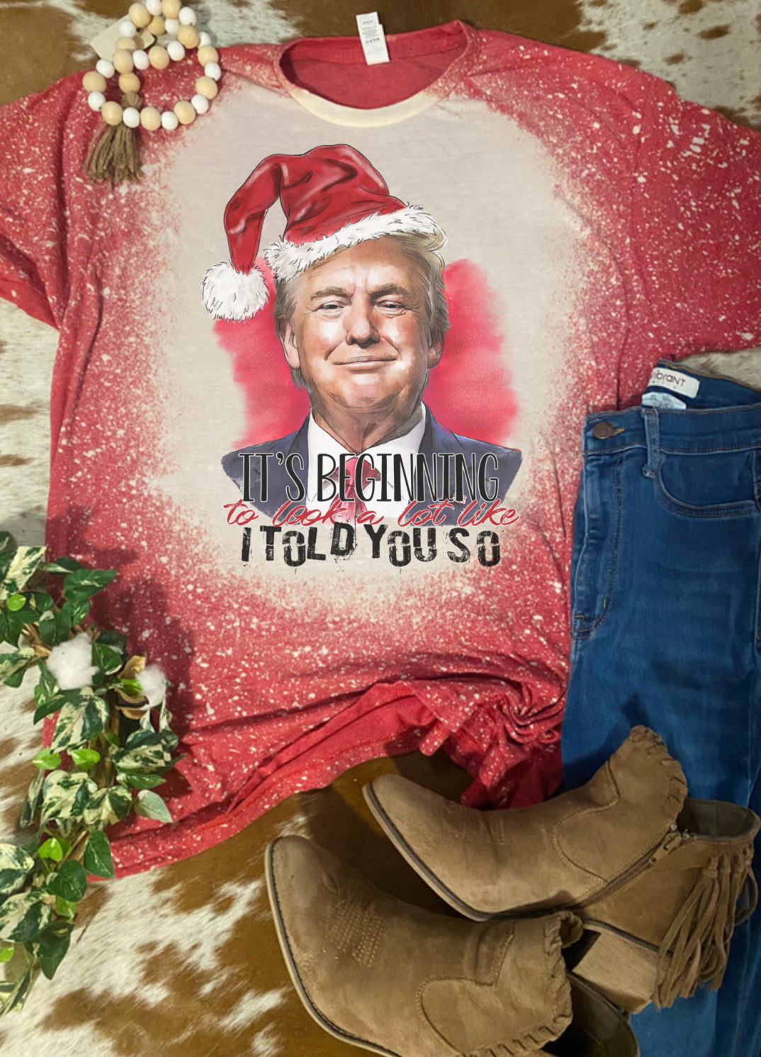 Trump Told you So Christmas Bleach Tee