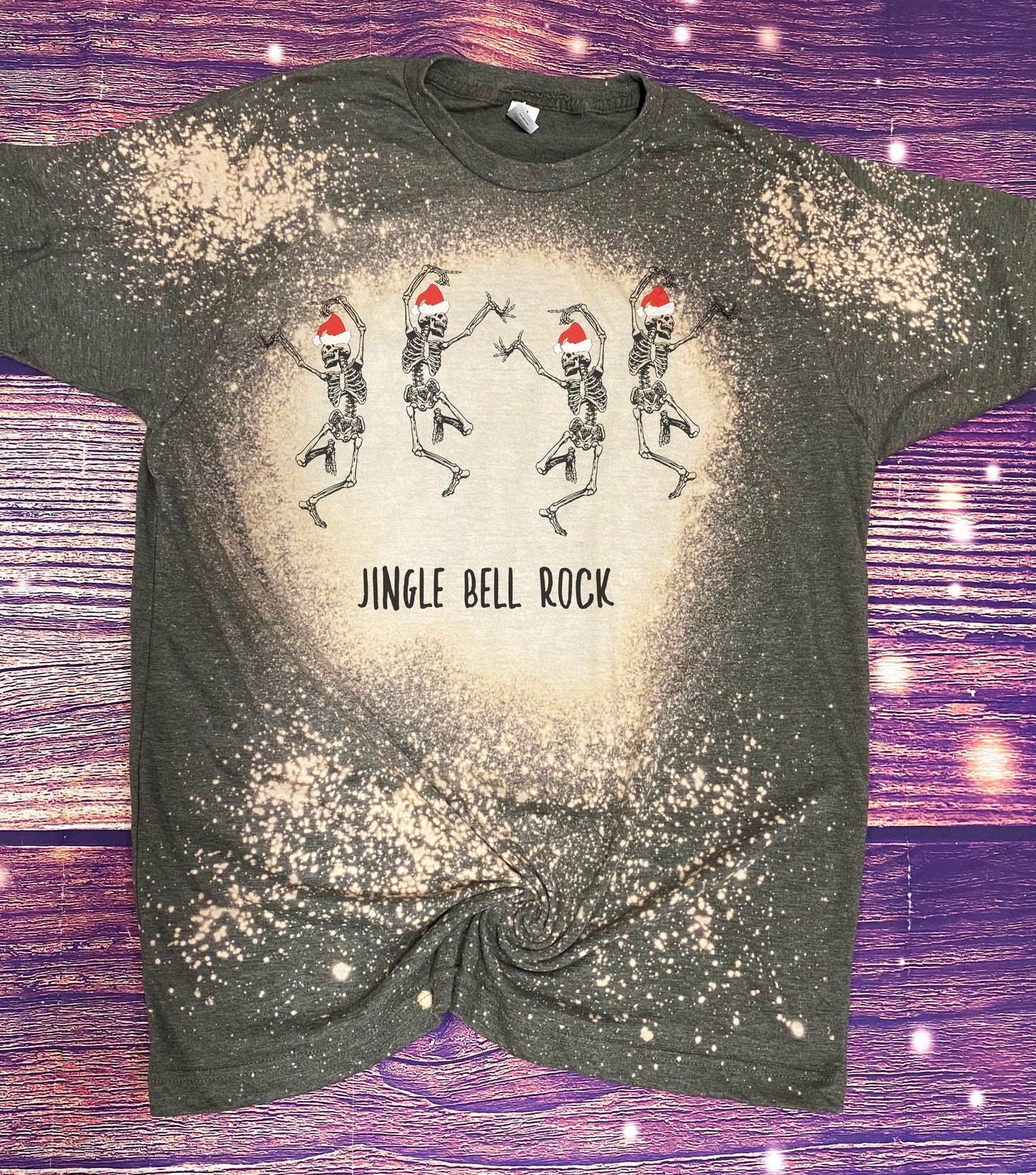 Jingle Bell Rock Christmas Bleach Tee