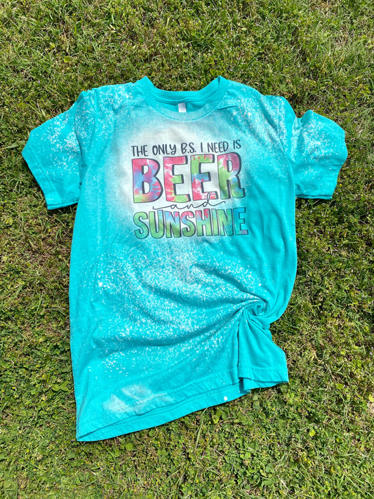 Beer and Sunshine Bleach Tee