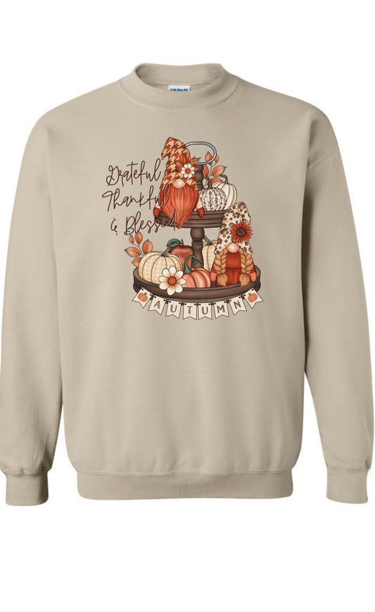 Grateful Thankful Blessed Fall Sweatshirt