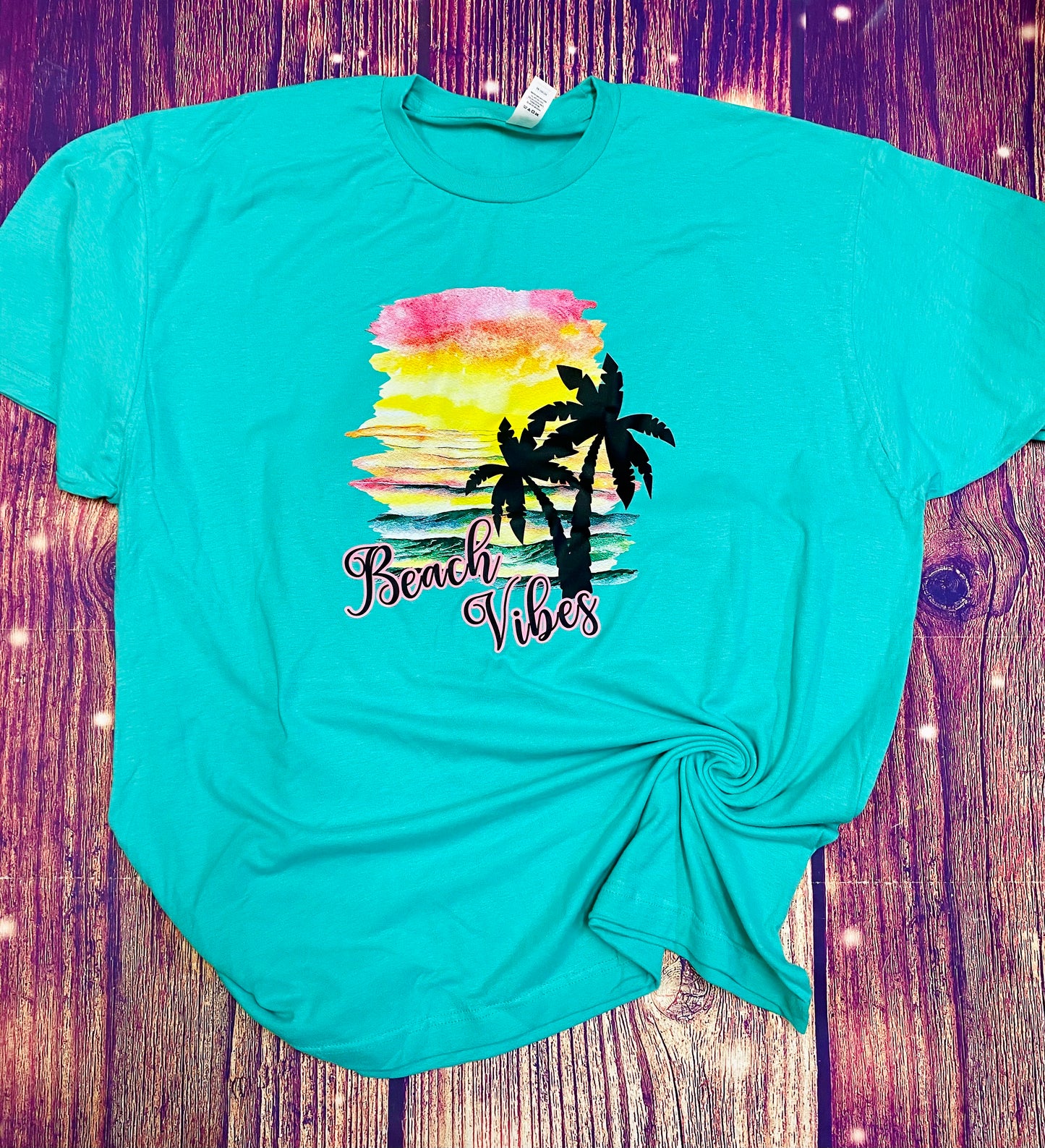 Beach Vibes screen Printed Shirt
