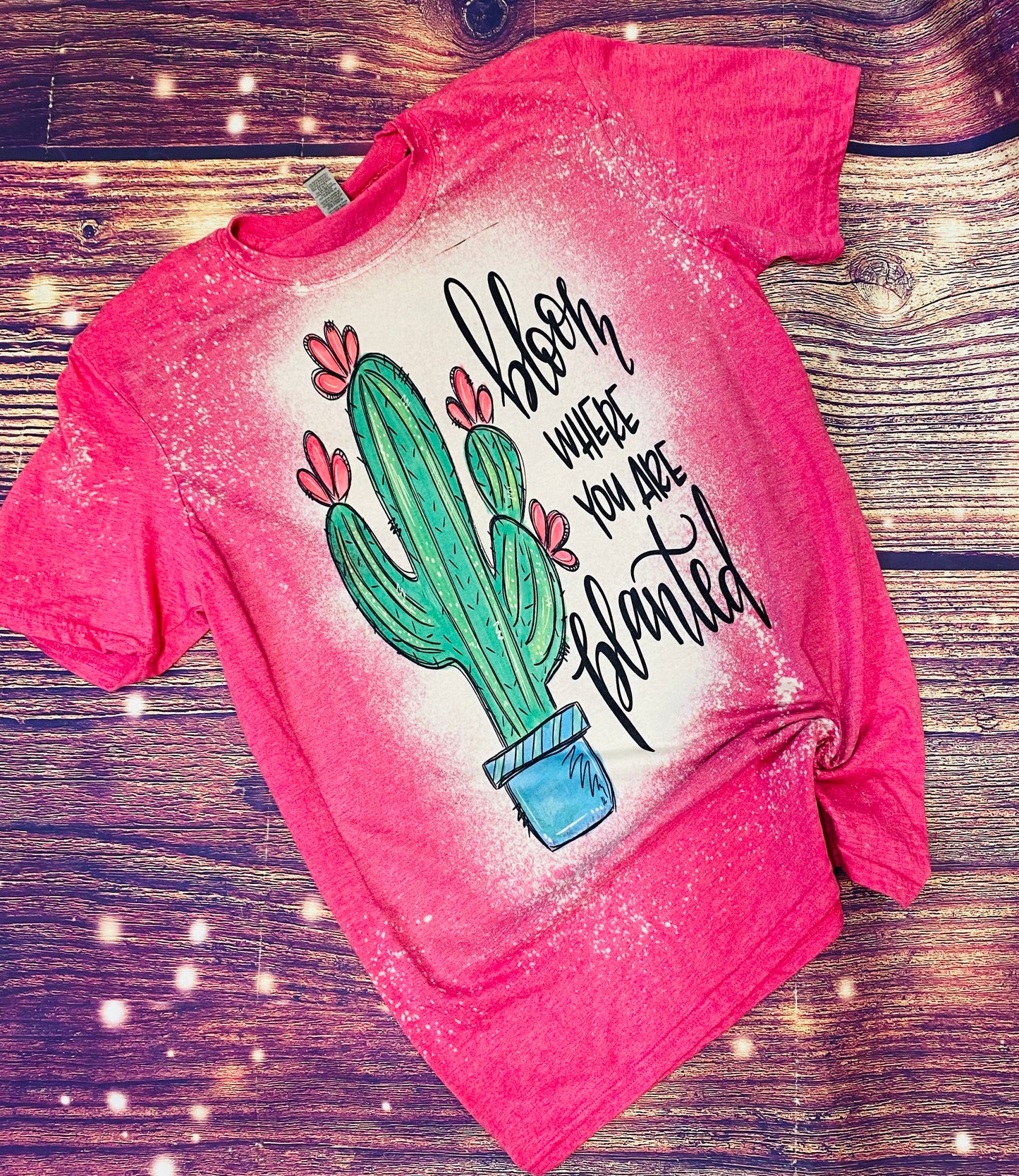 Bloom where you are planted bleach tee