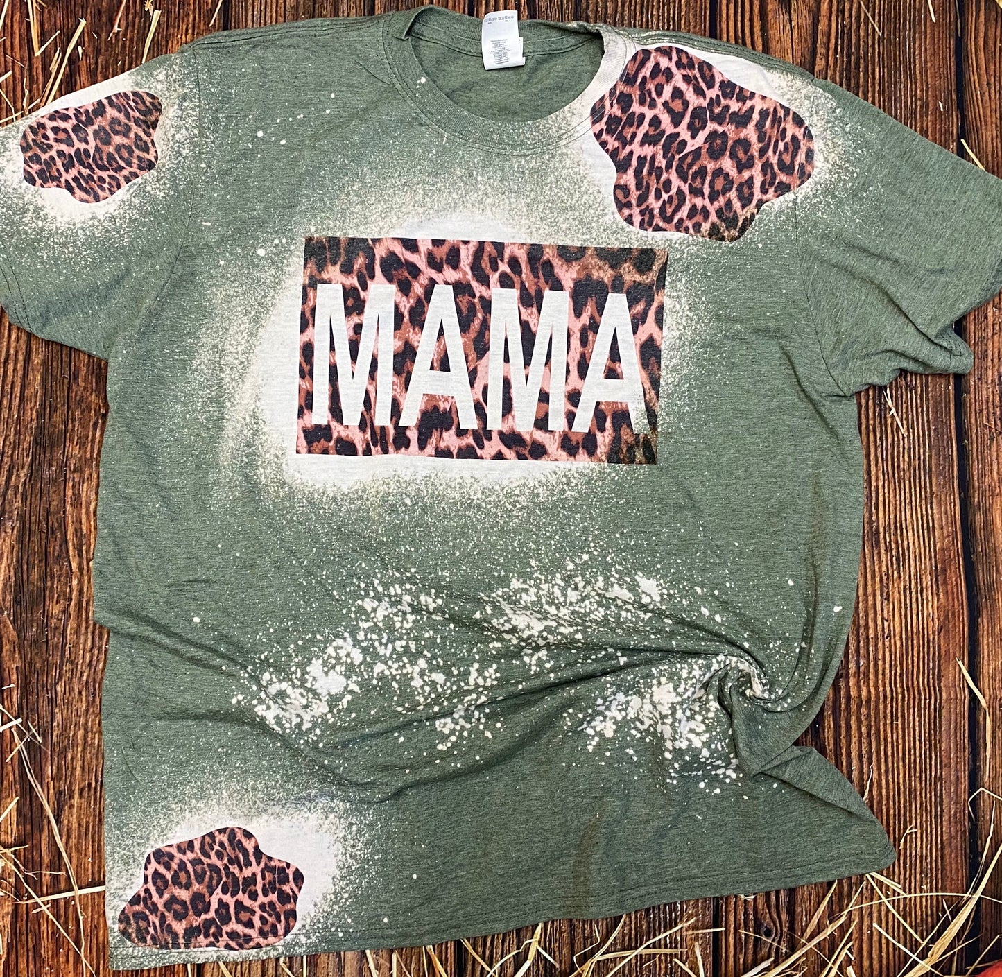 Cheetah Mama Bleach Tee