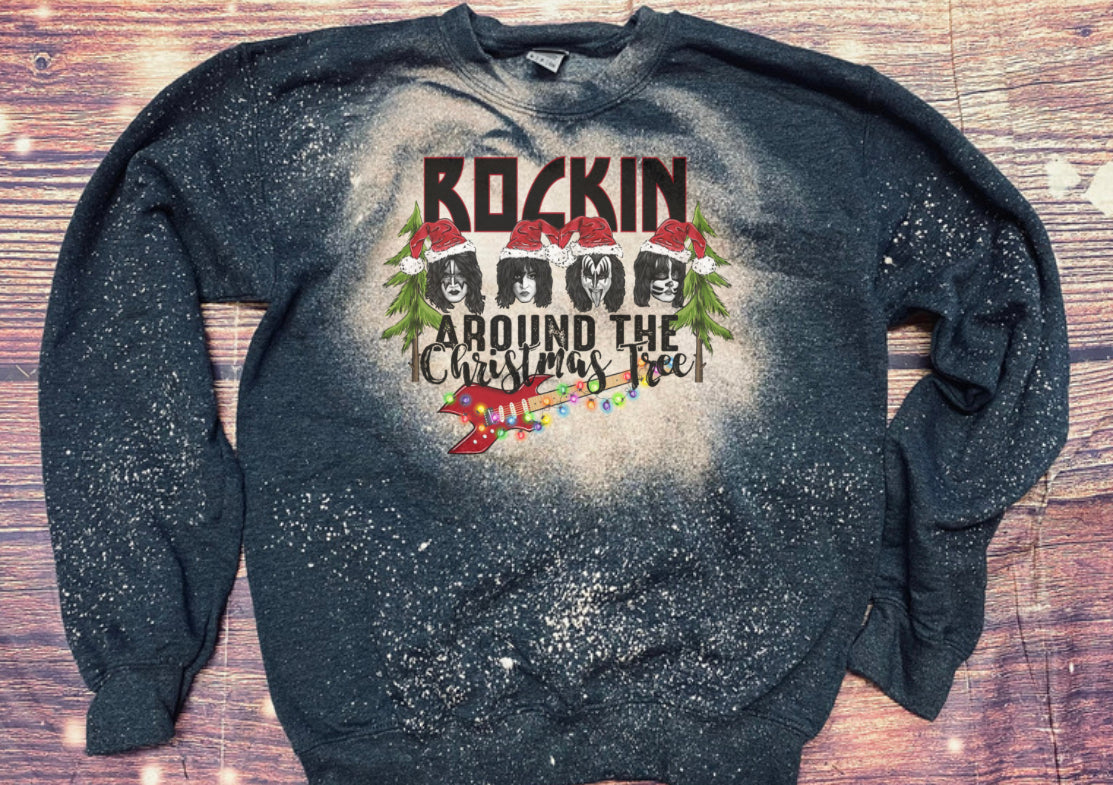 Rockin around the Christmas tree Bleach Sweatshirt