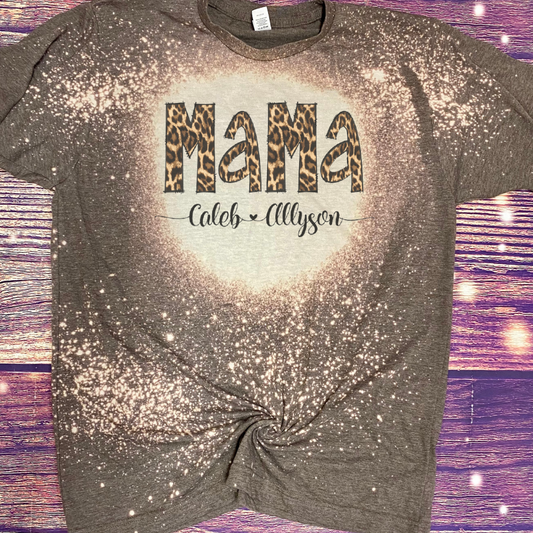 Mama Personalized Bleach Tee