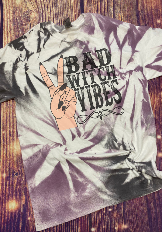 Bad Witch Vibes Tie Dye tee