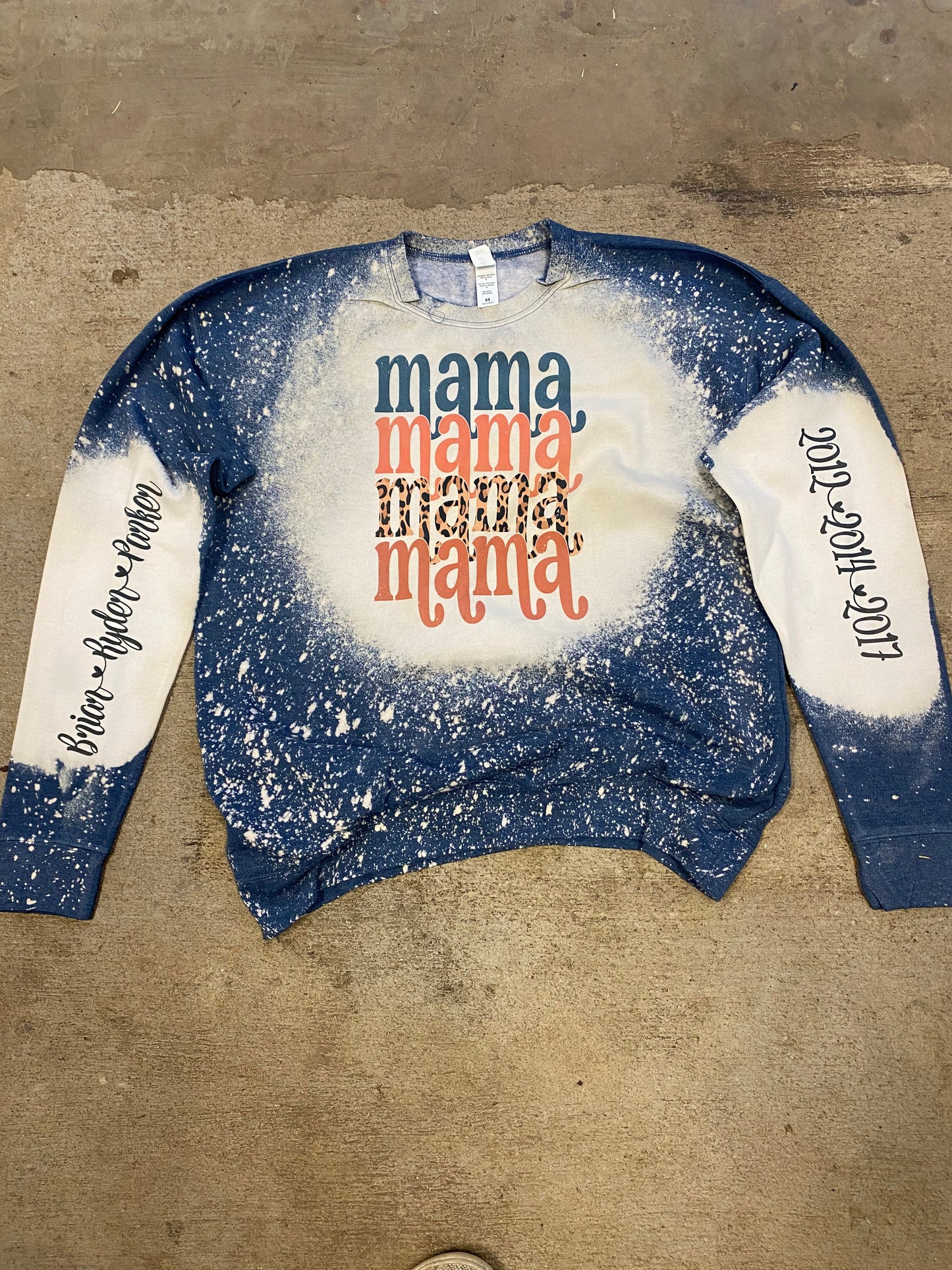 Mama personalized Bleach Sweatshirt