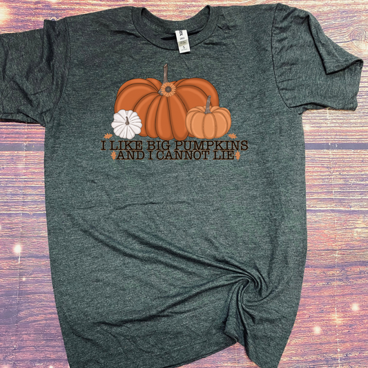 I like big Pumpkins screen Printed Shirt