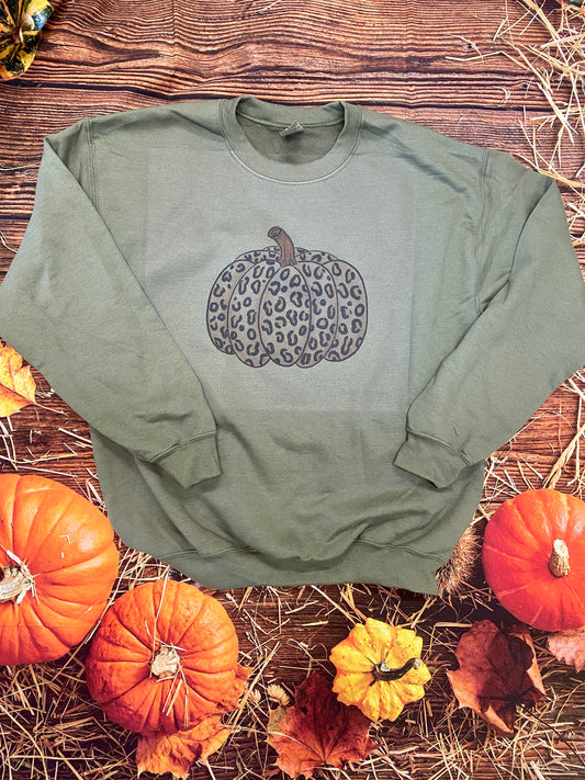 Cheetah Pumpkin Sweatshirt