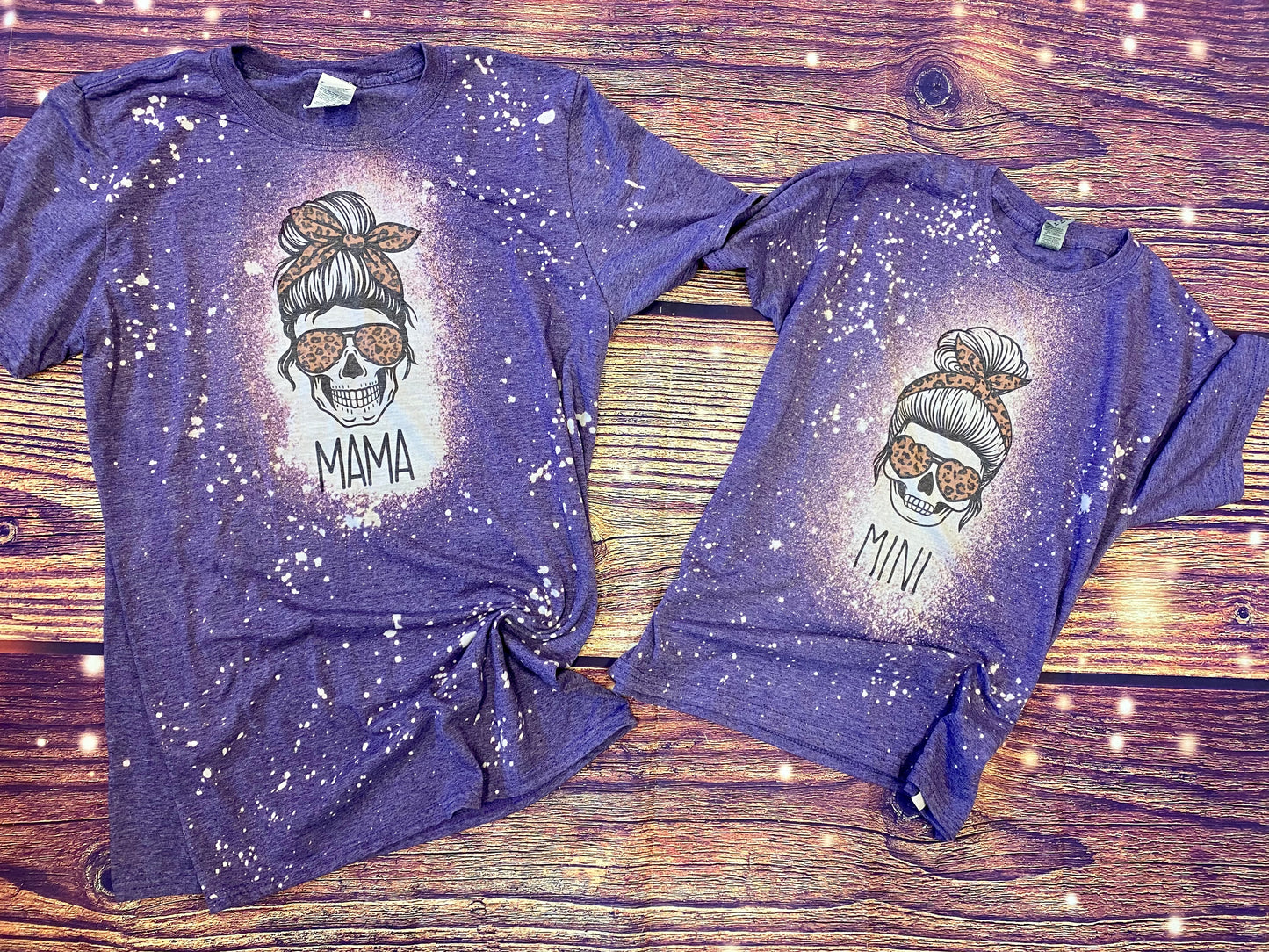 Mama and Me Set | Mama and Mini Bleach Shirt Set