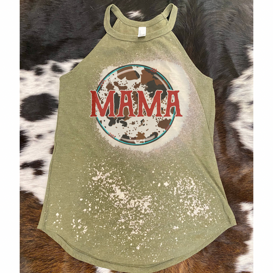 Cowhide Mama Bleach Rocker Tank
