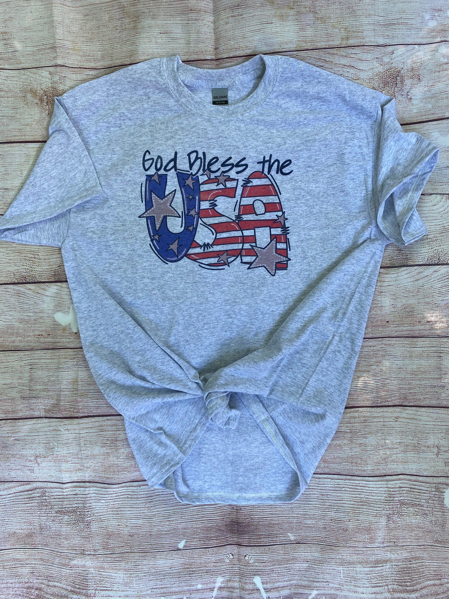 God Bless the USA Patriotic Tee
