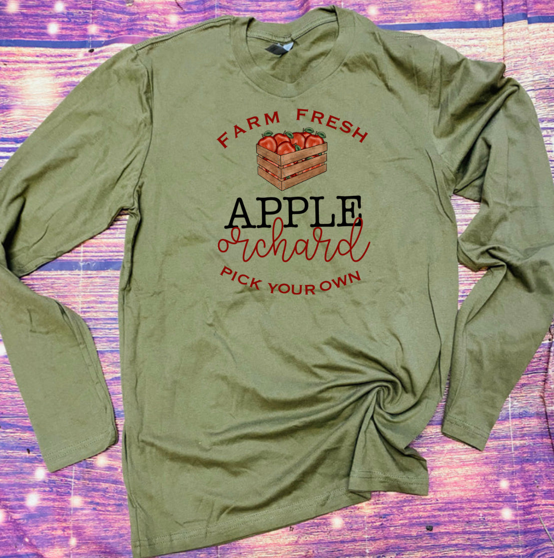 Apple Orchard long sleeve shirt